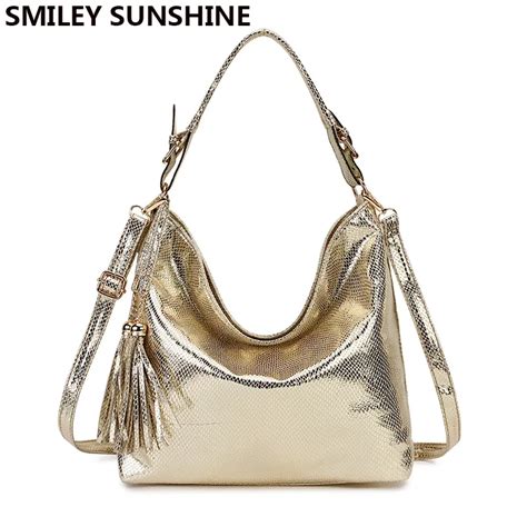 gold leather handbags for women.